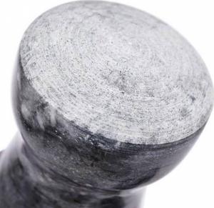 Vilde Moździerz granitowy kamienny z tłuczkiem do ucierania przypraw ziół orzechów ciężki 11 cm 9