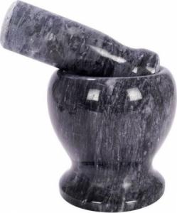 Vilde Moździerz granitowy kamienny z tłuczkiem do ucierania przypraw ziół orzechów ciężki 11 cm 10