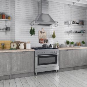 Vilde Kuchenna półka metalowa loft ścienna koszyk kosz czarna 3