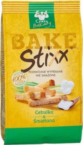 BAKE Stixx Paluszki chlebowe Śmietana i Cebula BAKE Stixx, 60g 1