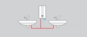 Przepływowy podgrzewacz wody Wijas Pow LCD 18/21/24 Multi 24 kW 0.6 MPa 2