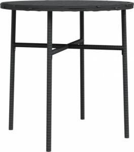 vidaXL Stolik herbaciany, czarny, 45 cm, polirattan 2