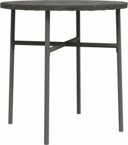 vidaXL Stolik herbaciany, szary, 45 cm, polirattan 2