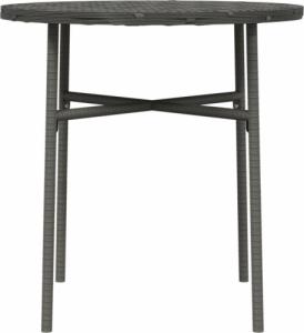 vidaXL Stolik herbaciany, szary, 45 cm, polirattan 4