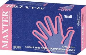 Maxter Rękawice Nitrylowe Cobalt Blue r. S 100 szt. 1