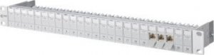 MetzConnect BTR BTR Patch Panel C6Amodul, Cat 6A, 24 Port, 19", silver anodised - 130B11P0-E 1