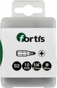 Fortis Bit 1/4" DIN3126 C6,3 PZ 1x25mm 10szt.FORTIS 1