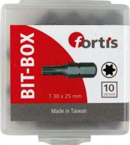Fortis Zestaw bitow DIN3126C6,3 10xT30x25mm FORTIS 1