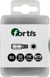 Fortis Zestaw bitow DIN3126C6,3 50xT30x25mm FORTIS 1