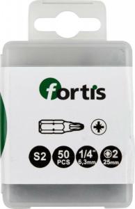 Fortis Bit 1/4" DIN3126 C6,3 PZ2 opakow.50szt. FORTIS 1