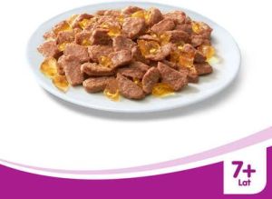 Whiskas SENIOR DRÓB W GALARETCE 4x100g 2