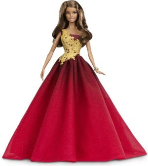 Lalka Barbie Mattel Świąteczna Barbie czerwona (DRD25 ) 1