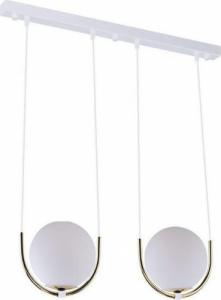 Lampa wisząca Amplex Wiszące kule salonowe BALOS industrialny żyrandol nad stół biały 1