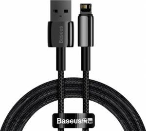 Kabel USB Baseus USB-A - Lightning 1 m Czarny (6953156204959) 1