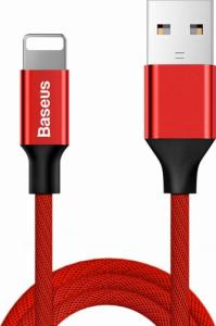 Kabel USB Baseus USB-A - Lightning 1.8 m Czerwony (6953156249080) 1