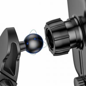 Baseus BASEUS Samochodowy uchwyt Baseus Light Electric Holder z ładowarką indukcyjną Qi (czarny) 5