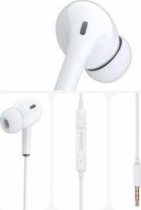 Słuchawki Dudao Dudao dokanałowe słuchawki zestaw słuchawkowy z pilotem i mikrofonem 3,5 mm mini jack biały (X14 white) 3