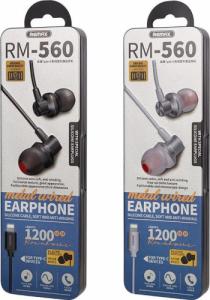 Słuchawki Remax Remax przewodowe słuchawki dokanałowe z pilotem głośności lightning 1,2m srebrny (RM-560i) 4