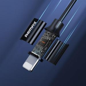 Słuchawki Remax Remax przewodowe słuchawki dokanałowe z pilotem głośności lightning 1,2m srebrny (RM-560i) 6