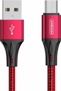 Kabel USB Joyroom USB-A - microUSB 0.2 m Czerwony (6941237112200) 1