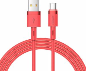 Kabel USB Joyroom USB-A - USB-C 1.2 m Czerwony (6941237109361) 1