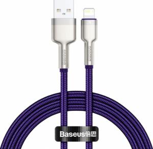 Kabel USB Baseus USB-A - Lightning 1 m Fioletowy (BSU3054PRP) 1