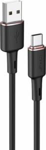 Kabel USB Acefast USB-A - USB-C 1.2 m Czarny (6974316280767) 1