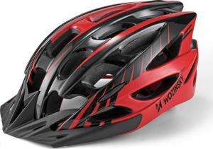 Wozinsky Wozinsky kask rowerowy MTB 57 - 62 cm M/L regulowany czarno-czerwony (WBH-MTB01) 1