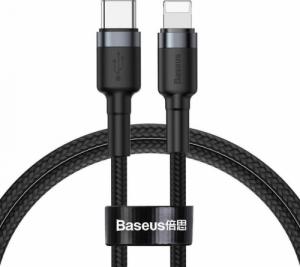 Kabel USB Baseus USB-C - Lightning 1 m Czarno-szary (BSU1051BLKGRY) 1