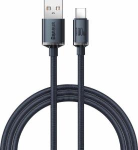 Kabel USB Baseus USB-A - USB-C 1.2 m Czarny (6932172602802) 1