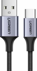 Kabel USB Ugreen USB-A - USB-C 0.5 m Szary (6957303861255) 1