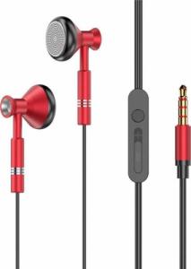 Słuchawki Dudao Dudao przewodowe słuchawki douszne 3,5 mm mini jack czerwony (X8Pro red) 1