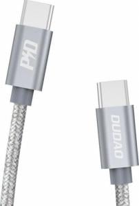 Kabel USB Dudao USB-C - USB-C 1 m Szary (6970379617168) 1