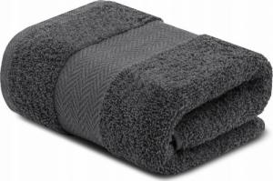 Konsimo Ręcznik 50x90 szary 100% bawełna LENTE 1