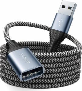 Kabel USB Joyroom USB-A - USB-A 2 m Szary (6941237153166) 1