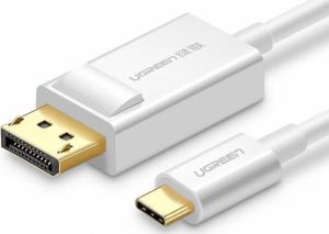 Kabel USB Ugreen USB-C - DisplayPort 1.5 m Biały (6957303844203) 1