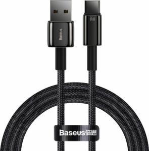 Kabel USB Baseus USB-A - USB-C 1 m Czarny (6953156204935) 1