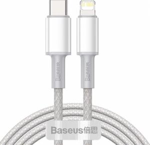 Kabel USB Baseus USB-C - Lightning 2 m Biały (6953156231955) 1