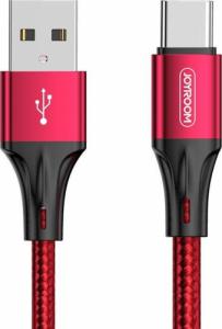 Kabel USB Joyroom USB-A - USB-C 0.2 m Czerwony (6941237112262) 1