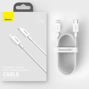 Kabel USB Baseus USB-C - Lightning 1 m Biały (6953156205314) 15