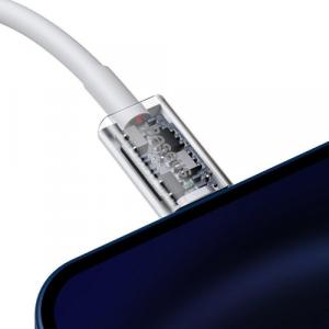 Kabel USB Baseus USB-C - Lightning 1 m Biały (6953156205314) 7