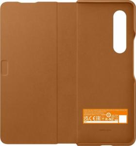 Samsung Samsung Leather Flip Cover etui pokrowiec do Samsung Galaxy Z Fold 3 obudowa z klapką podstawka brązowy (EF-FF926LAEGWW) 7