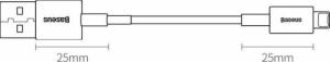 Baseus Baseus Superior kabel USB - Lightning 2,4A 0,25 m Biały (CALYS-02) 3
