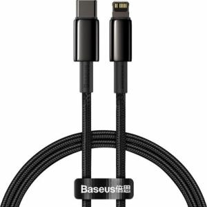 Kabel USB Baseus USB-C - Lightning 1 m Czarny (6953156232037) 1