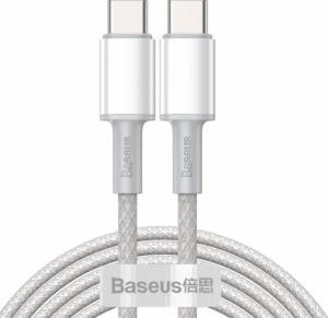 Kabel USB Baseus USB-C - USB-C 2 m Biały (6953156232013) 1