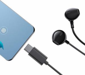 Słuchawki Joyroom Joyroom douszne słuchawki USB Typ C z pilotem i mikrofonem srebrny (JR-EC03 Silver) 7