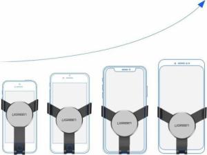 Ugreen Ugreen samochodowy uchwyt grawitacyjny na nawiew kratkę wentylacyjną srebrny (40907) 6