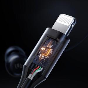 Słuchawki Ugreen Ugreen przewodowe słuchawki dokanałowe ze złączem Lightning 1,15m czarny (EP104) 6