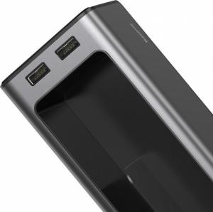 Baseus Baseus samochodowy organizer uchwyt na kubek HUB 2x USB do ładowania czarny (CRCWH-A01) 18