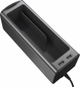 Baseus Baseus samochodowy organizer uchwyt na kubek HUB 2x USB do ładowania czarny (CRCWH-A01) 20